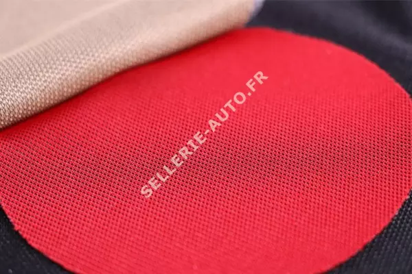 ROULEAU DE TISSU CIEL DE TOIT NID D'ABEILLE ROUGE