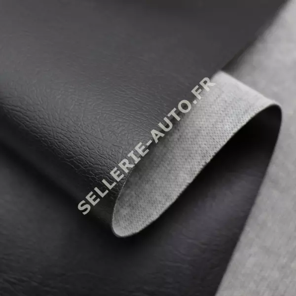 ROULEAU DE SIMILICUIR ETANCHE NOIR BRILLANT