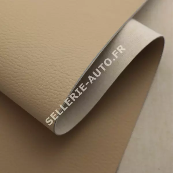 ROULEAU DE SIMILICUIR ETANCHE BEIGE MAT