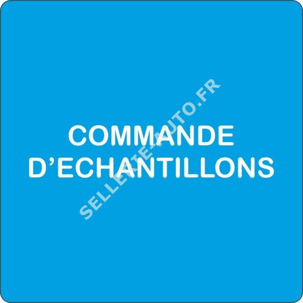 COMMANDE D'ECHANTILLONS