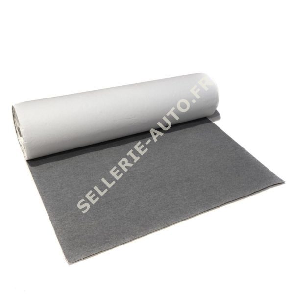 ROULEAU DE MOQUETTE ACOUSTIQUE ADHÉSIVE - GRIS CÔTELÉ